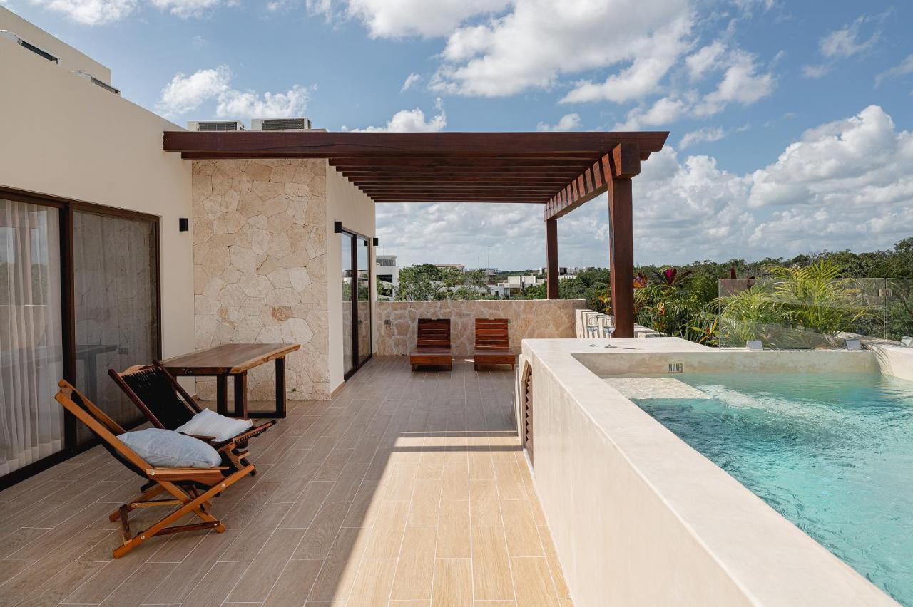 Apartment And Penthouse Blue Luxury Kukulkan Tulum Bagian luar foto